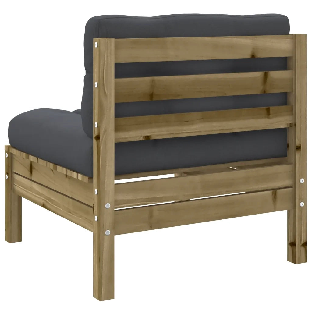Set Divani da Giardino 5pz con Cuscini Legno Impregnato di Pino 3299395