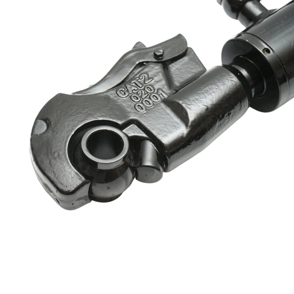 Terzo punto centrale regolabile idraulico, categoria 2–2, attacco rapido, lunghezza chiusa 555 mm, corsa 195 mm.