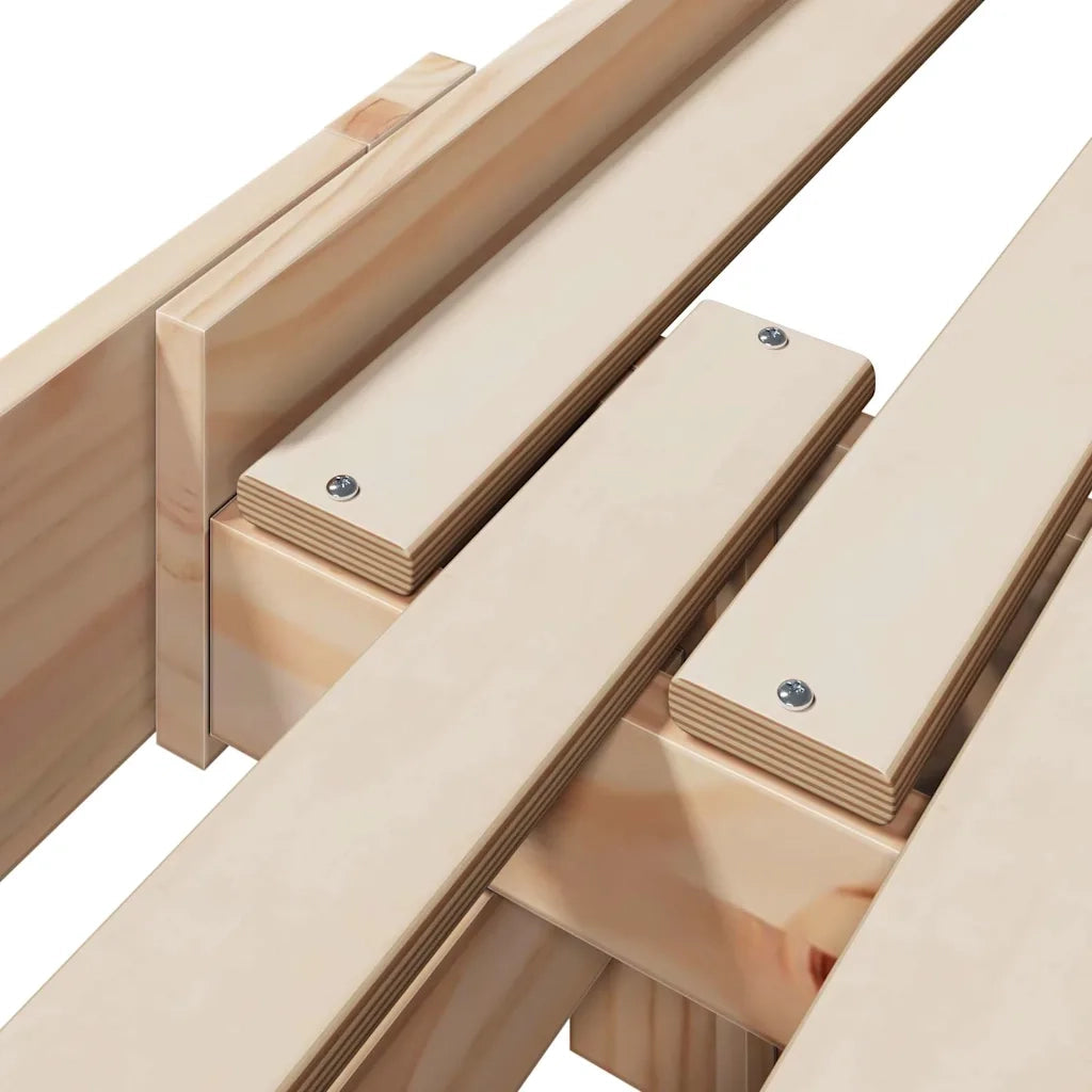 Struttura del letto-Giroletto Marrone 80 x 200 cm Legno multistrato 308522