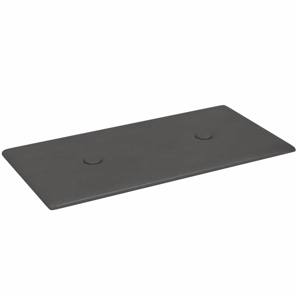 Testiera da Parete 12 pcs Grigio 30 x 15 cm Pelle Sintetica 42046509