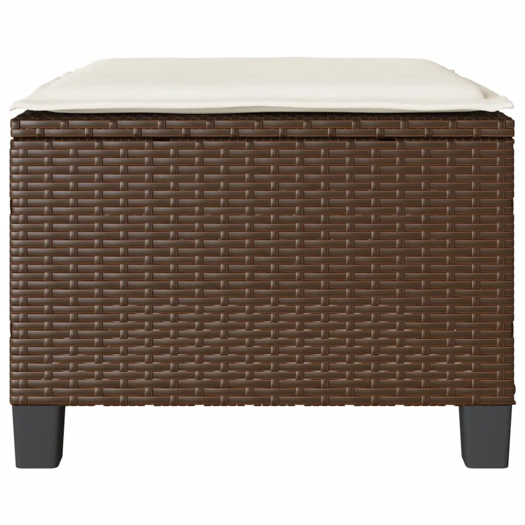 Set BistrÃ² 3 pz con Cuscini Marrone in Polyrattan