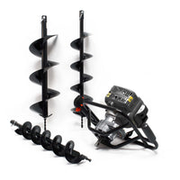 Mototrivella a benzina, 1,4kW e 52cm³ motore a benzina, incl. coclee 100mm, 150mm e 200mm