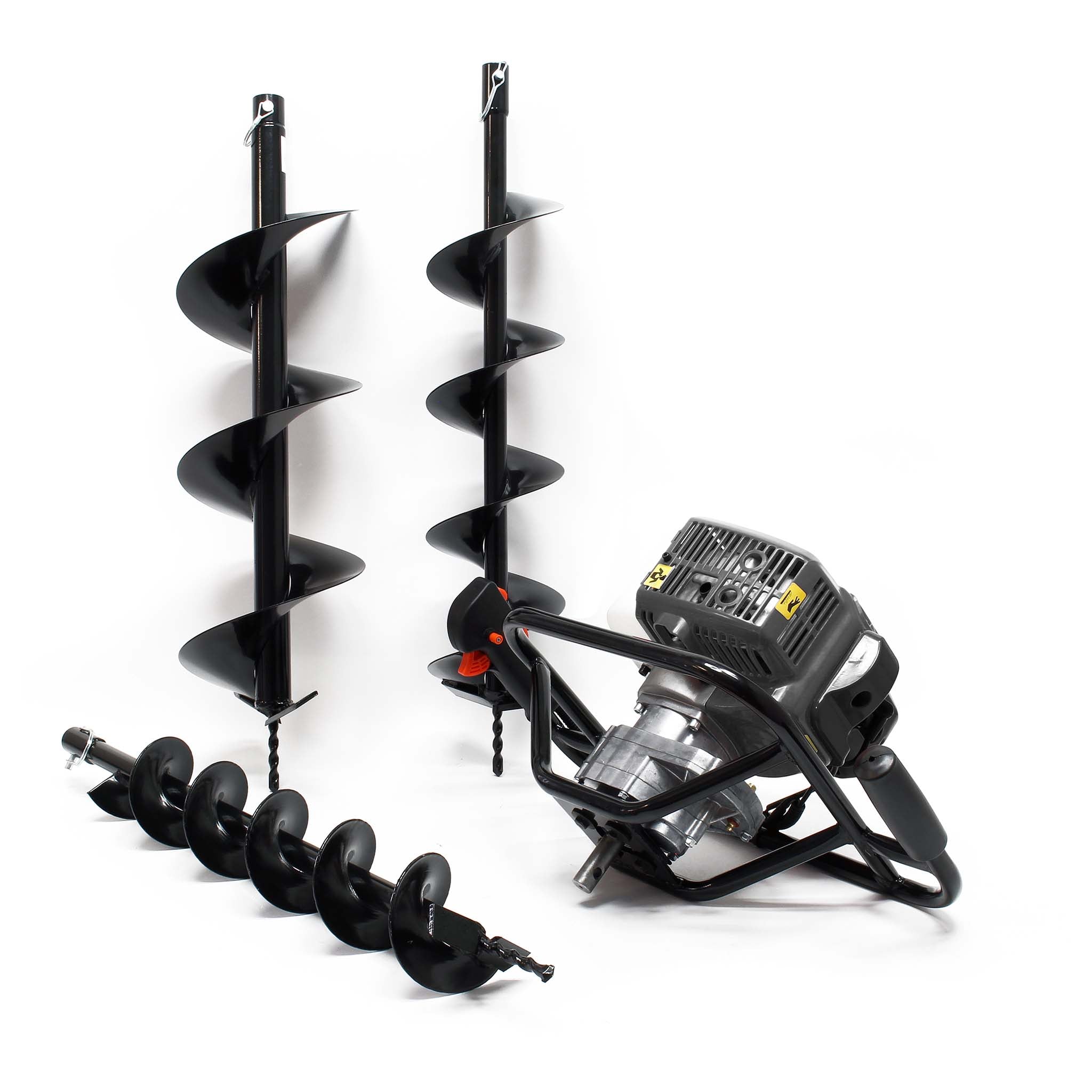 Mototrivella a benzina, 1,4kW e 52cm³ motore a benzina, incl. coclee 100mm, 150mm e 200mm