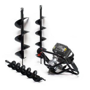 Mototrivella a benzina, 1,4kW e 52cm³ motore a benzina, incl. coclee 100mm, 150mm e 200mm