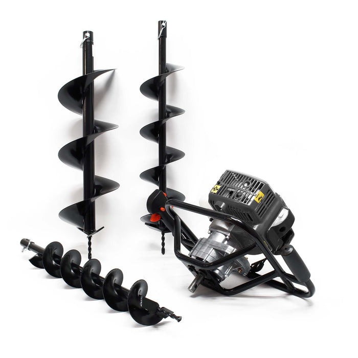 Mototrivella a benzina, 1,4kW e 52cm³ motore a benzina, incl. coclee 100mm, 150mm e 200mm