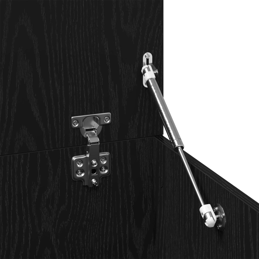 Tavolino da caffÃ¨  Nero Rovere 150x50x35 cm in Legno Ingegnerizzato