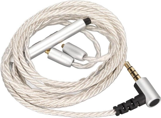 Aggiornamento Cavo Altoparlante MMCX - 184 Fili - Con Regolazione del Volume della Microfono - Cavo di Ricambio per SE425 SE535 - 35 mm - W50 W60 W80 - ES50 ES60 - PRO50 - AM PRO30 - XBA-H3