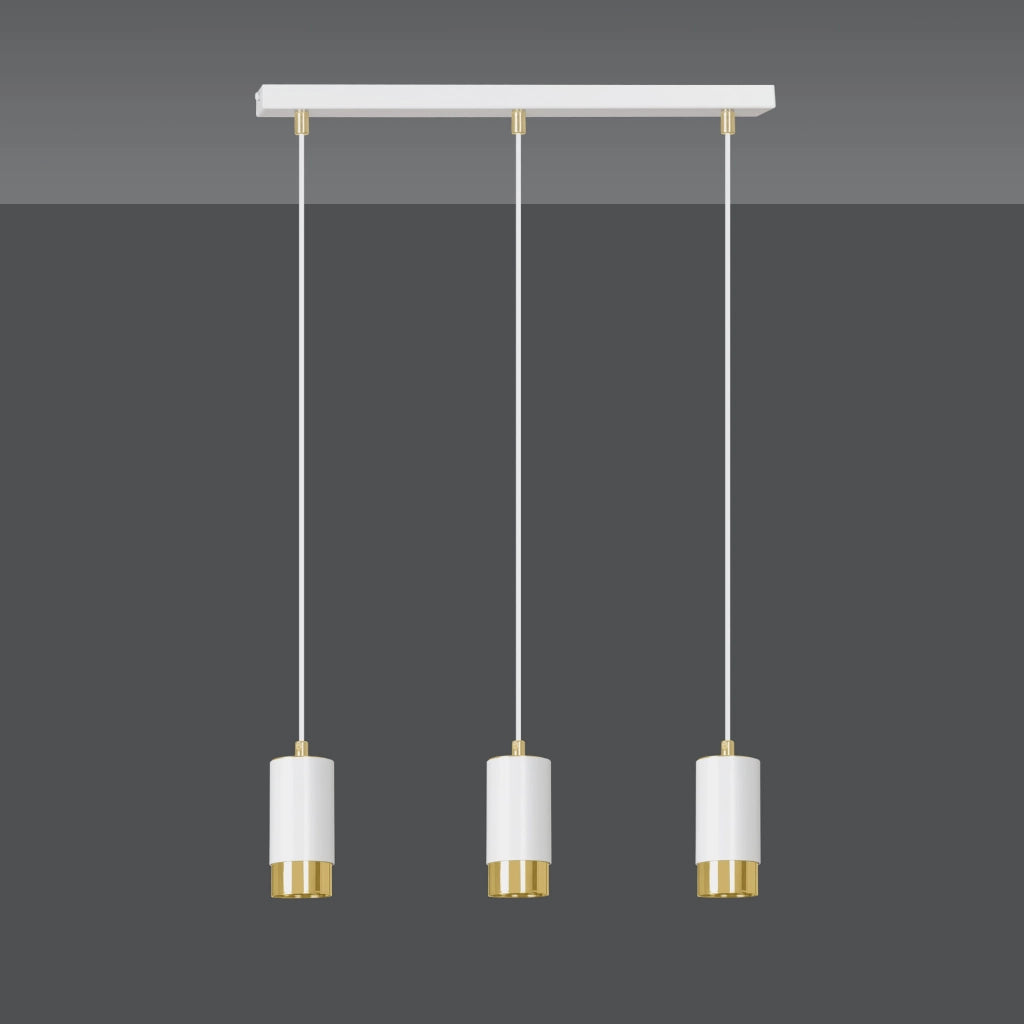 Lampadario Emibig Fumiko 3xGU10 bianco oro dimmer IP20