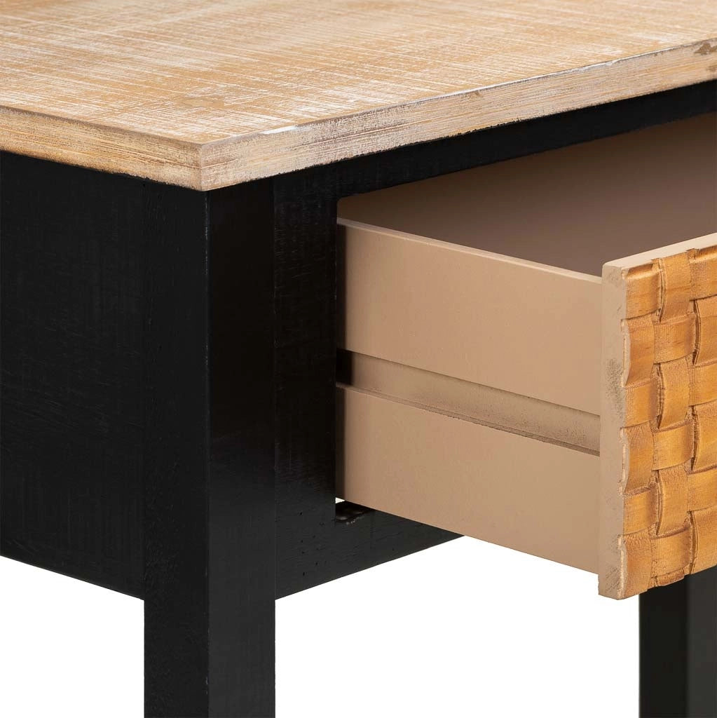 Mobile da ingresso in legno con 1 cassetto e 1 ripiano 80x38x82