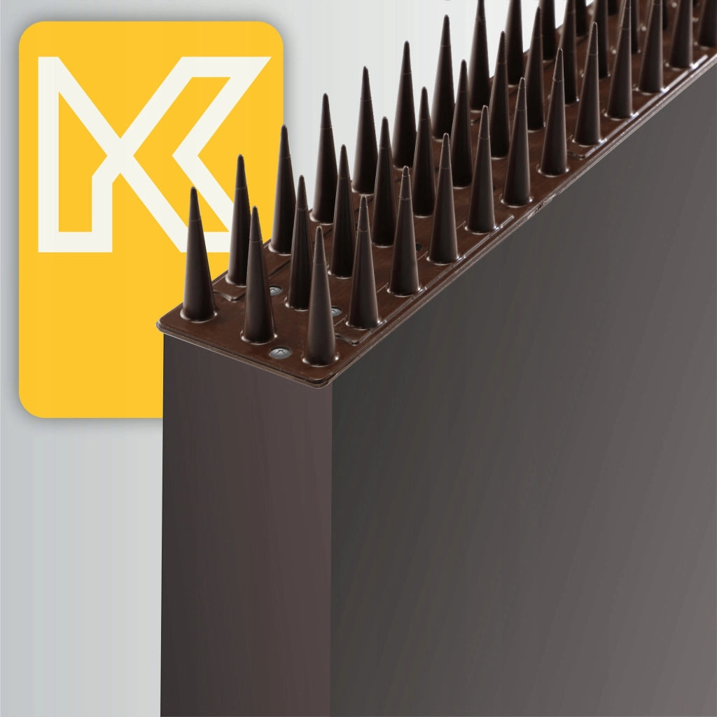 Punte anti-piccioni KADAX, 51 cm, in plastica densa e resistente, confezione da 12 pezzi.