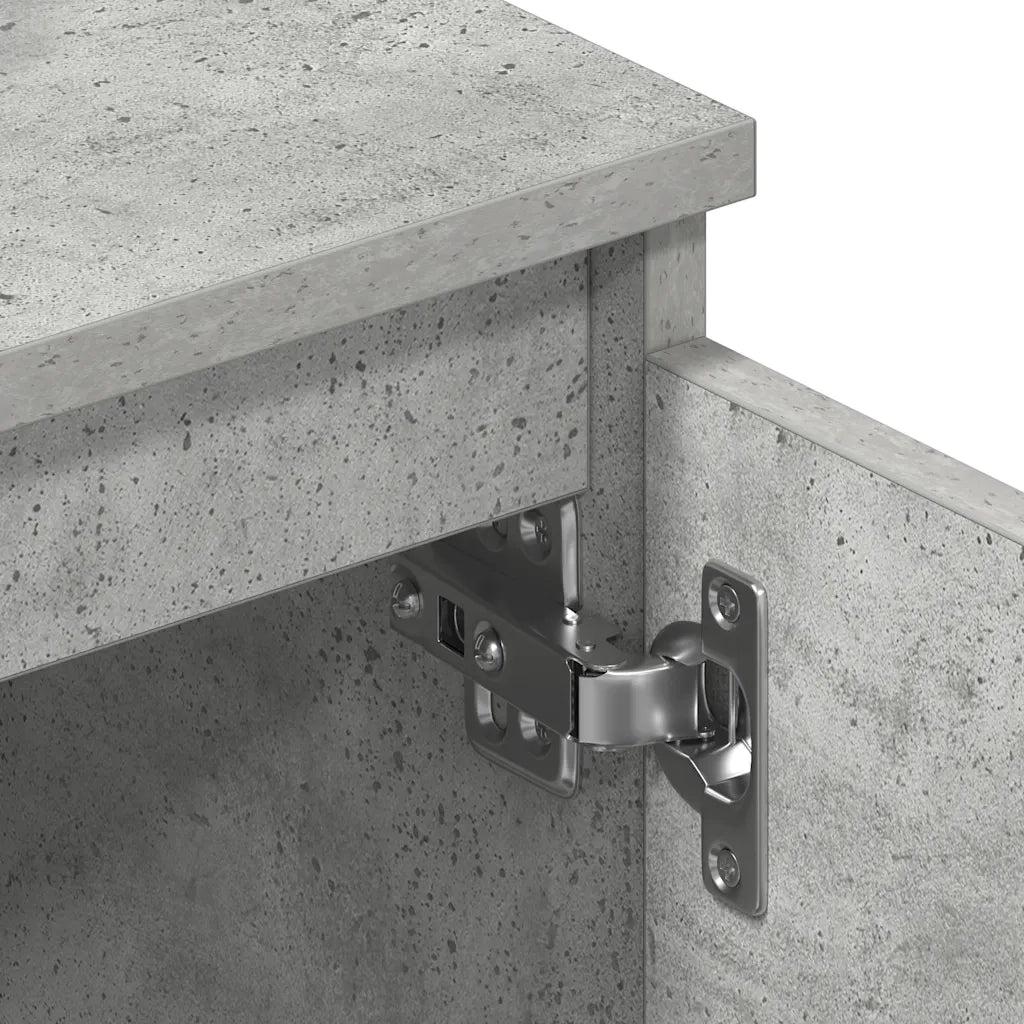 Mobile Porta TV Grigio Cemento 140x40x35,5 cm Legno Multistrato 800652