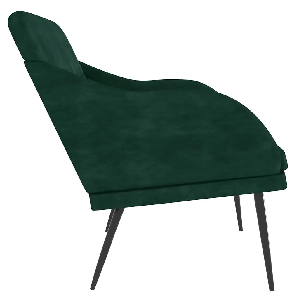 Panca Verde Scuro 110x76x80 cm in Velluto 351447