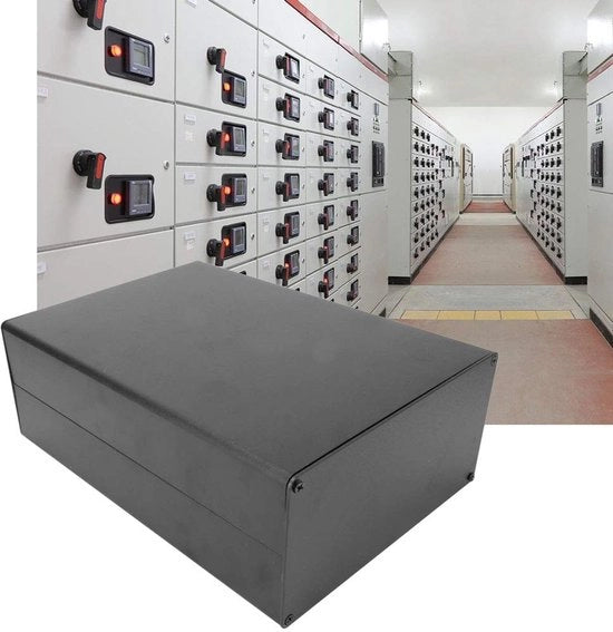 Scatola di Progetto in Alluminio - Contenitore di Raffreddamento - Scatola di Scambio di Calore - 80 x 160 x 220 mm - Scatola di Cavo - Adatto per Elettronica - Alluminio