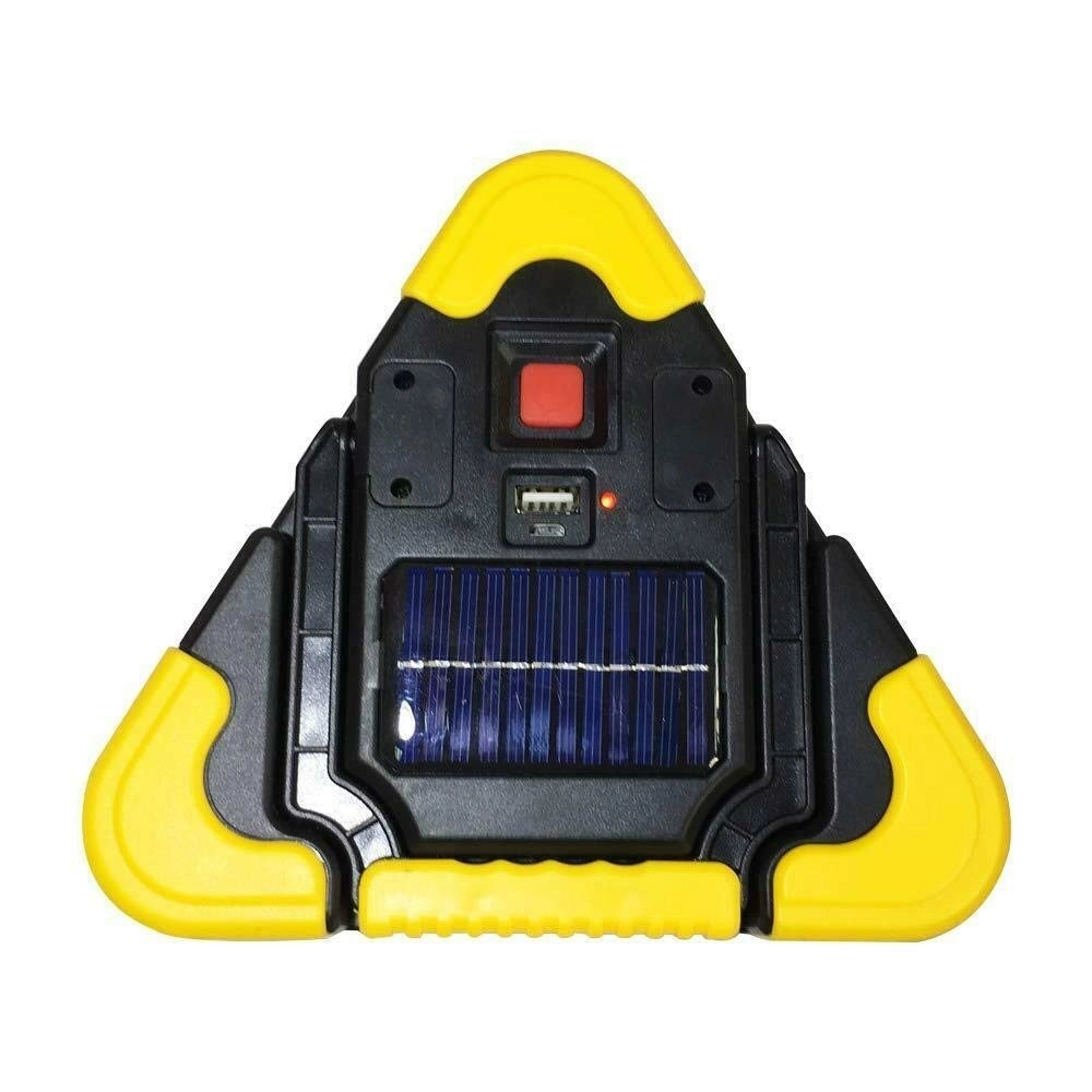 Trade Shop - Luce Emergenza Hb-6608 Triangolate Segnale Avvertimento Auto Pannello Solare -
