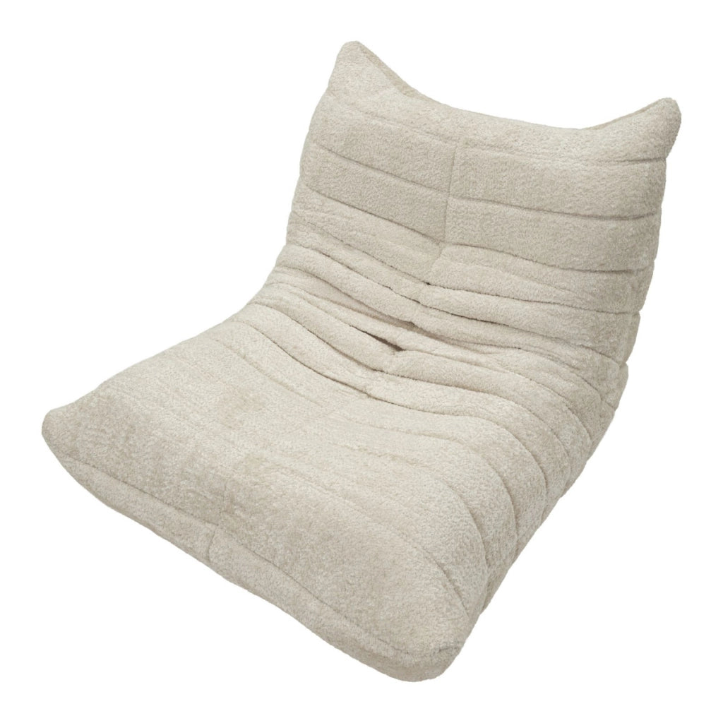 Poltrona Mask in poliestere bianco 103x100x80 cm