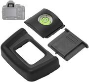 Kit di protezione per obiettivo - Copertura per pedana di montaggio - Protezione per obiettivo - Adatto per D5000/D7500 - Materiale plastico/gomma - Protezione per obiettivo di ricerca