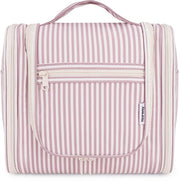 Tas da bagno grande a strisce per signore e signori - grande borsa da appendere, borsa cosmetica per bambini - borse da bagno per ragazze (strisce rosa grandi)