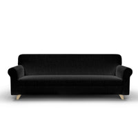 Copridivano Elasticizzato in Tessuto Nero 1 Posto