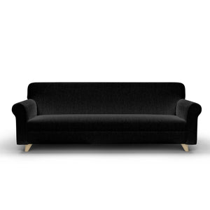 Copridivano Elasticizzato in Tessuto Nero 1 Posto