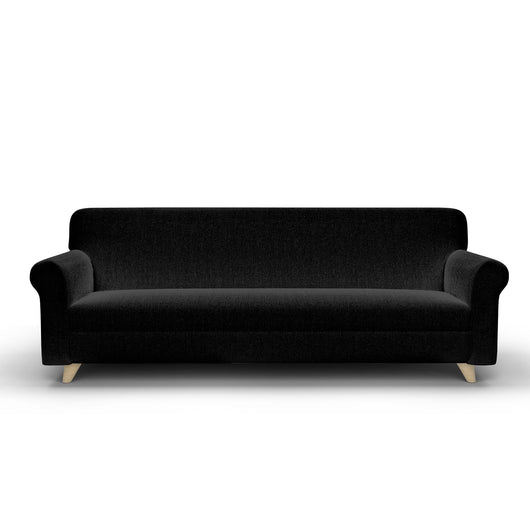 Copridivano Elasticizzato in Tessuto Nero 1 Posto