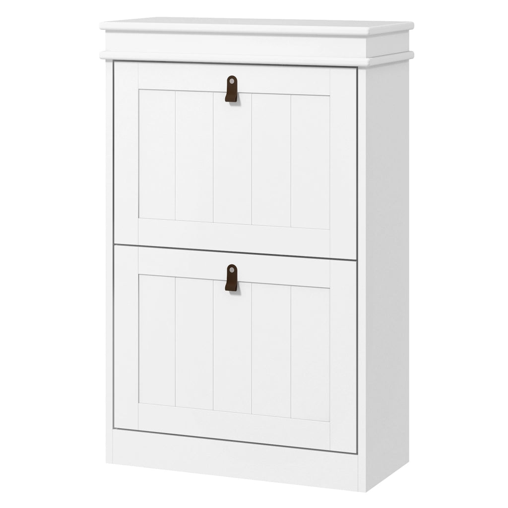 Scarpiera con 2 Ante e Ripiani Regolabili per 10 Paia di Scarpe ¨C Minimal ¨C 54x24x82,5 cm