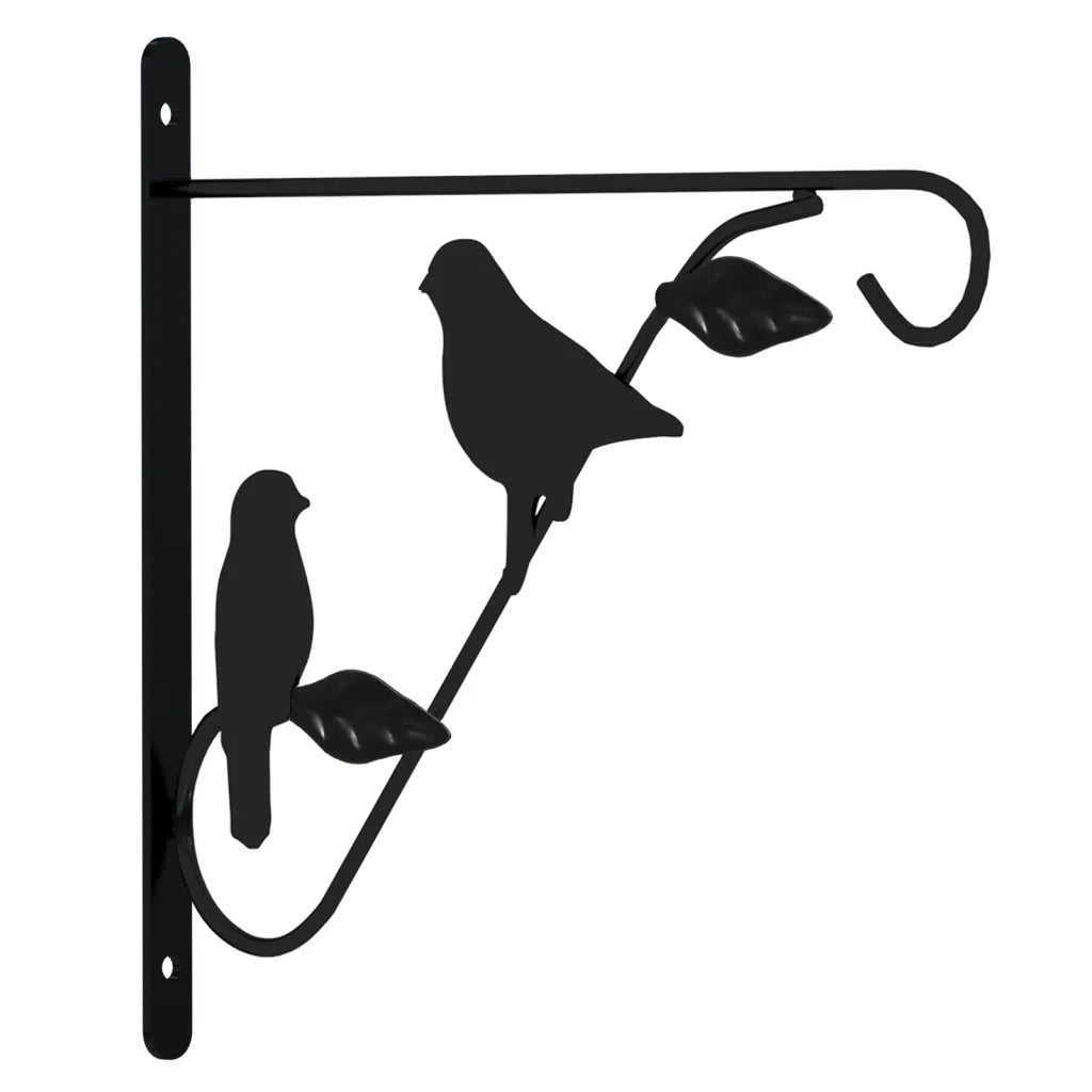 Ganci per Cesti Pensili con Fioriere 4 pz Nero in Acciaio CFW4675998