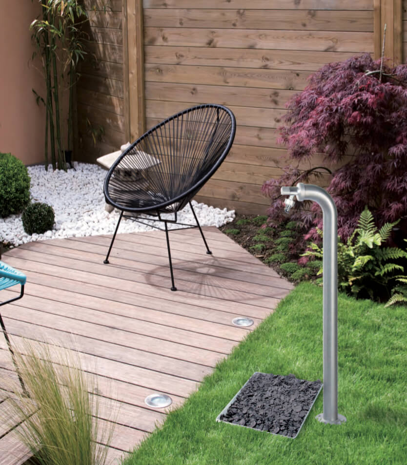 Fontana da Giardino con Rubinetto Belfer 42/PS Giallo