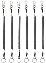 Lanyard multifunzionale - Uittrekbare portachiavi - Attrezzatura di sicurezza - Resistente - 150 cm estensibile - Forti clip per cavi