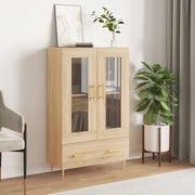 Credenza-Buffet-Armadio da cucina Rovere Sonoma 69,5x31x115 cm in Legno Multistrato 964702