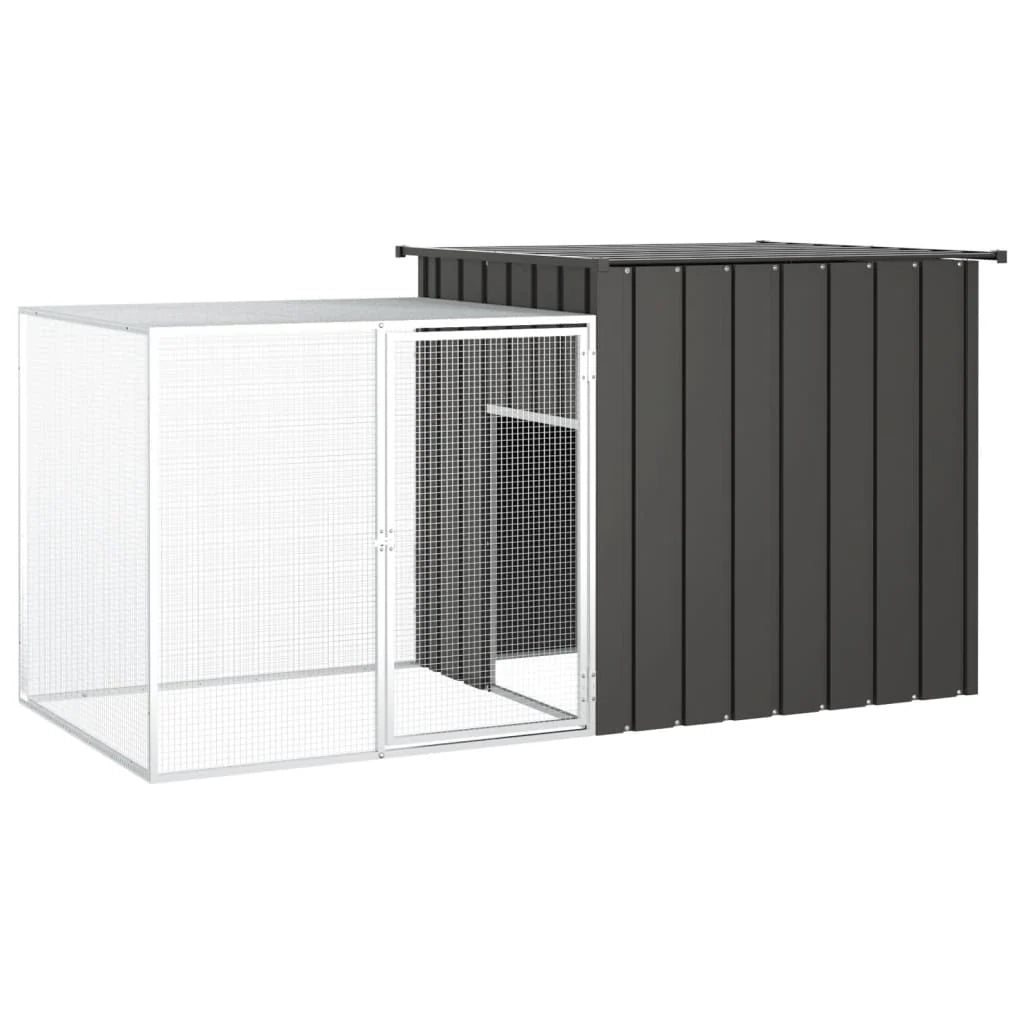 Conigliera 200 x 91 x 100 cm acciaio zincato antracite 02_0041945