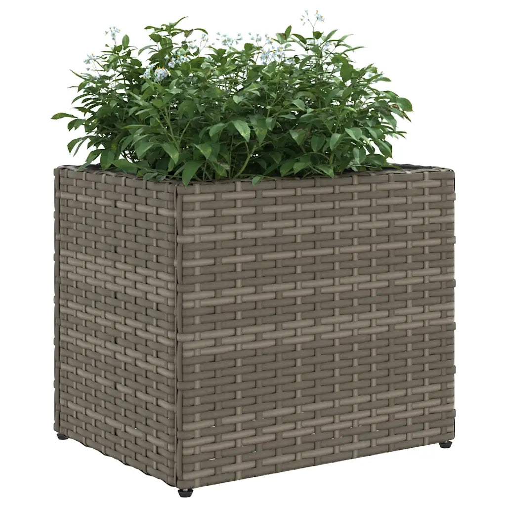 Fioriere da Giardino 2 pz Grigie 36x30x32 cm in Polyrattan 3210533