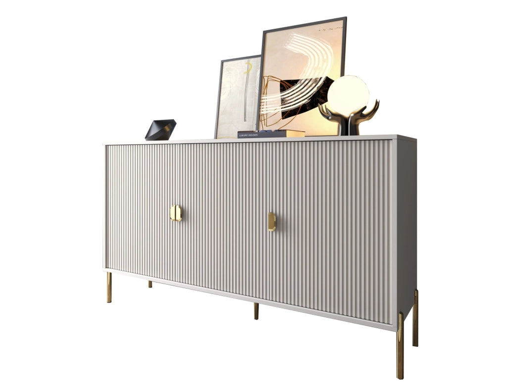 Madia Parenti, Credenza Cassetti, 203x49x83h cm Beige
