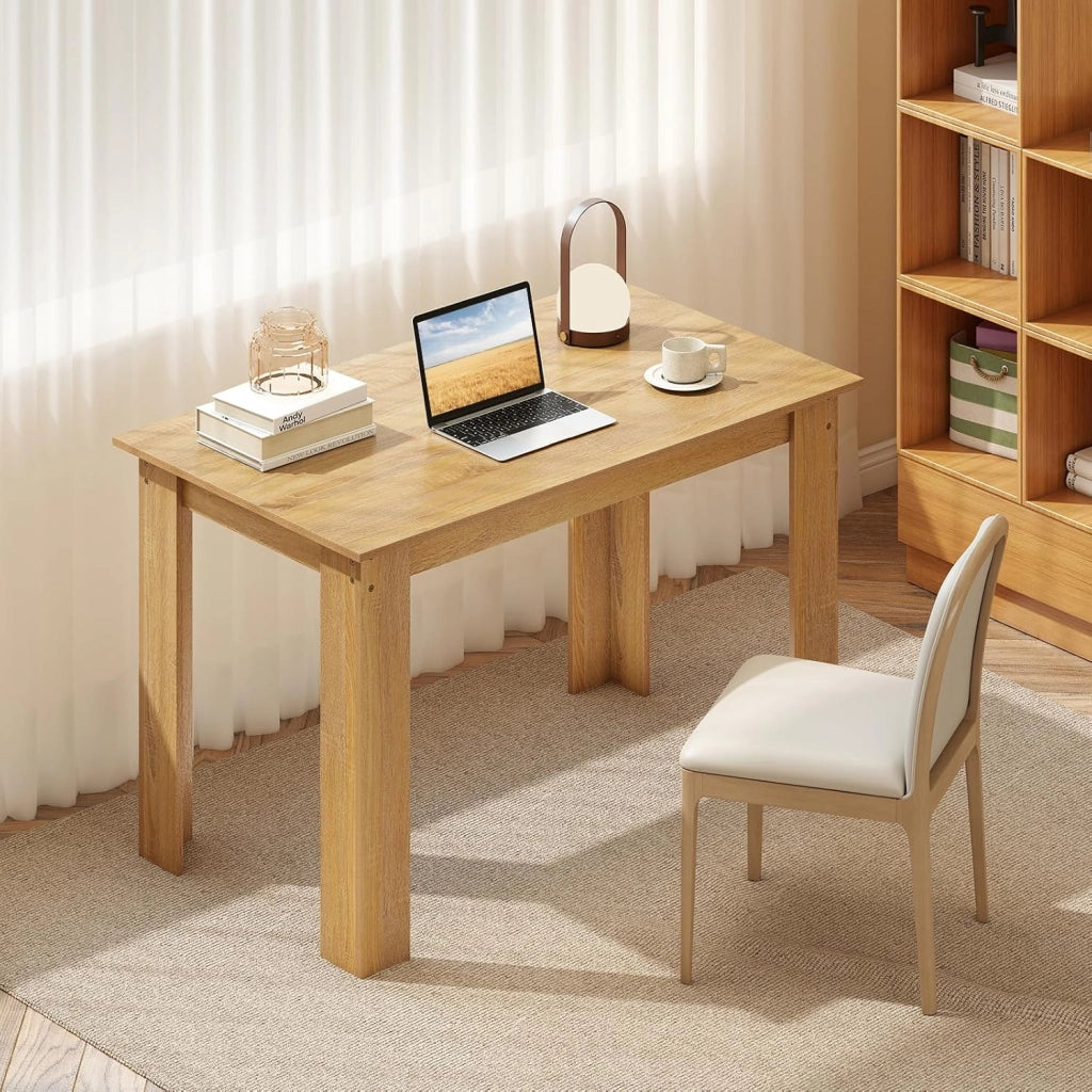 Tavolo da pranzo in legno, tavolo da cucina 120 x 70 cm, tavolo da pranzo rettangolare in legno, per 4-6 persone, tavolo da pranzo, tavolo da pranzo, scrivania, per sala da pranzo, cucina