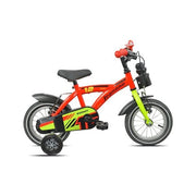 Bicicletta legnano 26l9900 bimbo con rotelle red e yellow glossy