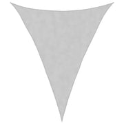 Vela Parasole | Telo Ombra | Vela da ombra Grigio Chiaro 4x5x5 m 100% Poliestere Oxford