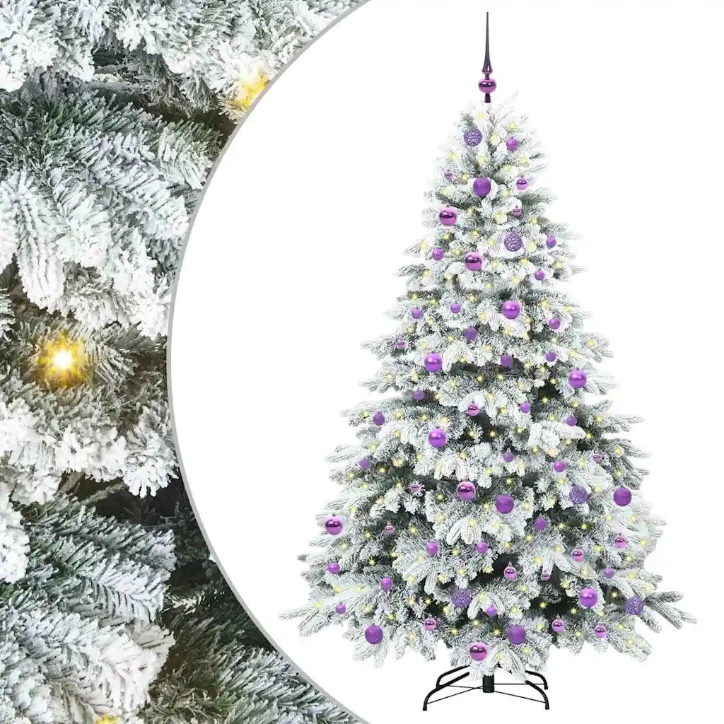 Albero di Natale artificiale con 300 LED Bianco 180 cm PE e PVC 3397620