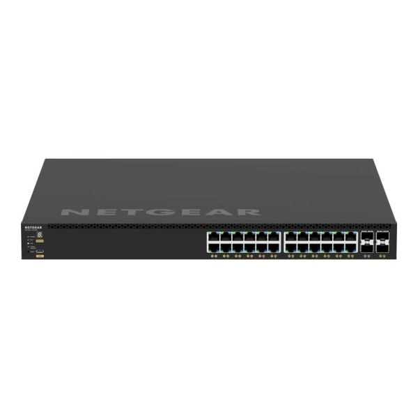 Netgear gsm4328-100ajs gestito l3 gigabit ethernet (10/100/1000) supporto power over ethernet (poe) 1u nero - 151659
