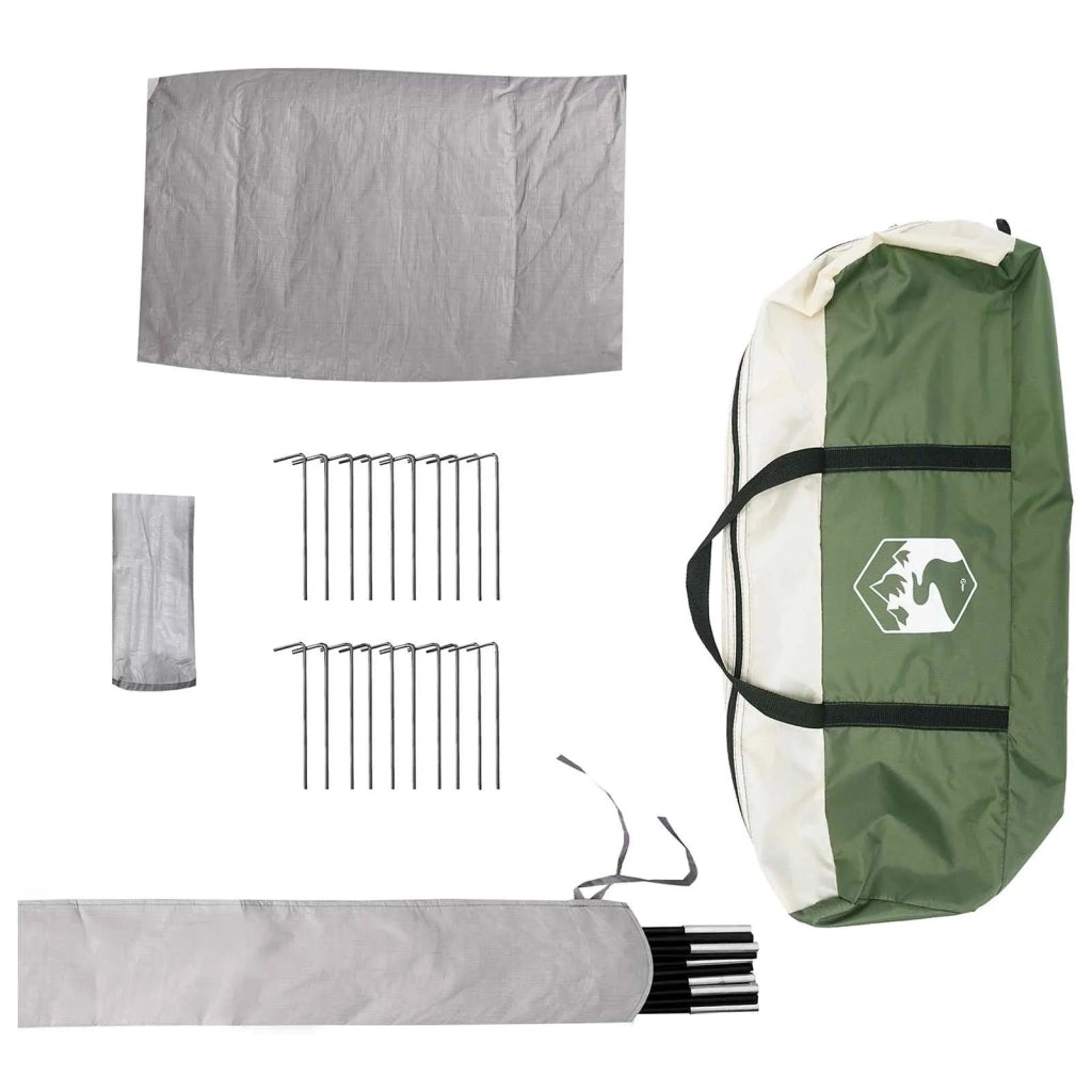 Tenda Tipi con tetto Verde 6 persone Poliestere e Acciaio 42028623