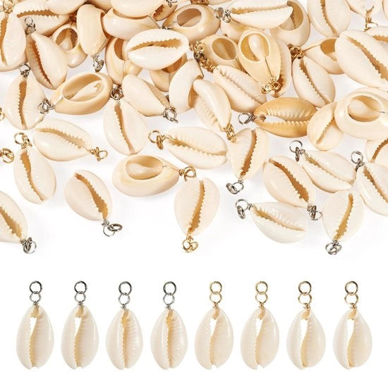 Sierade con Conchiglia 60 Pezzi - Charms Naturali - Crea Gioielli - Accessori Estivi - Leggero - Bellezza Unica