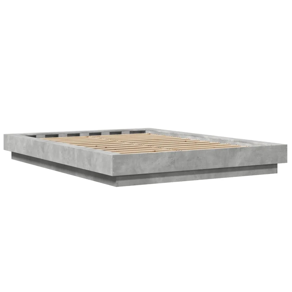 Giroletto-Struttura Letto Grigio Cemento 120x200 cm in Legno Multistrato 743081