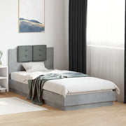 Giroletto Testiera Grigio Cemento 100x200 cm Legno Multistratocod mxl 91282