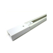 Trade Shop - Binario 2mt Elettrificato 2poli Rinforzato Monofase Bianco Faro A Pista Pista-2b -