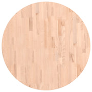Piano per Tavolo | Superficie Tavolo | Piano Scrivania ?80x2,5 cm Rotondo in Legno Massello di Faggio