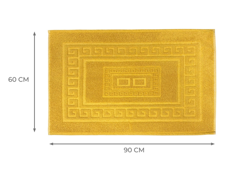 Tappeto Da Bagno Disegno Torino Colore Senape - 60x90 - Senape