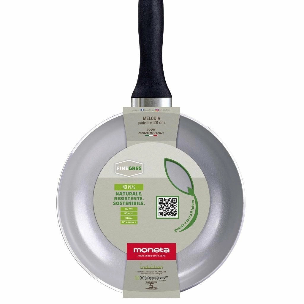 Moneta 0000990120 Melodia Padella Finegres antiaderente ceramico 20cm colore Grigio