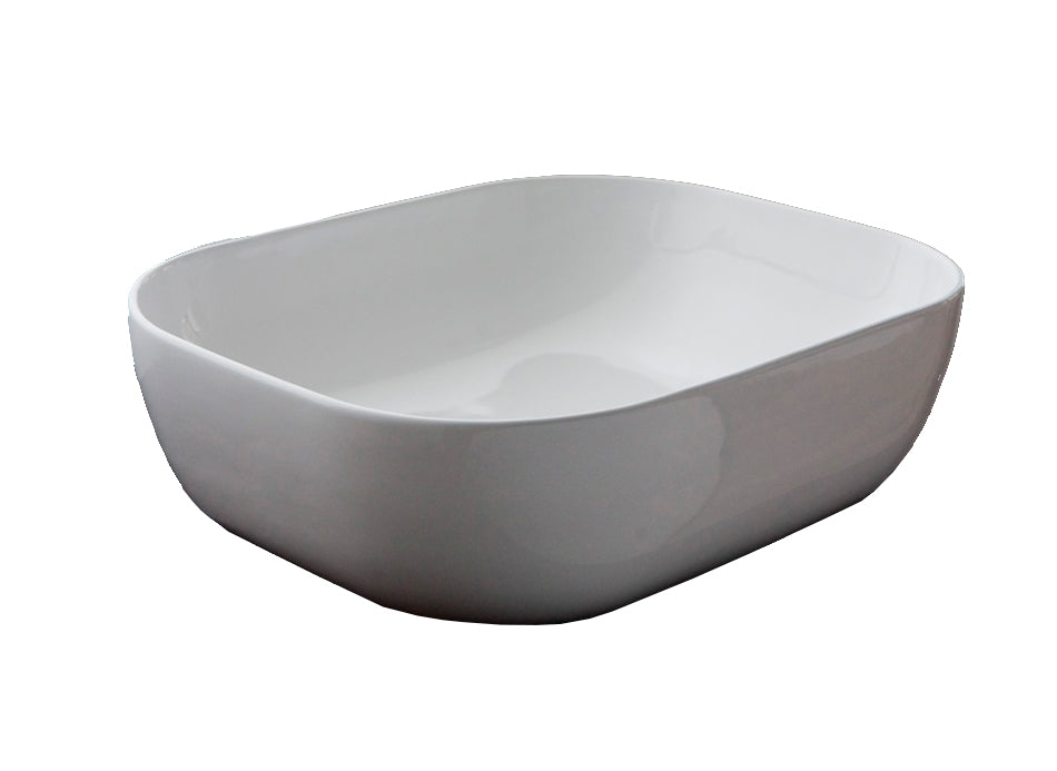 Lavabo da Appoggio 50,5x40,5x14 cm in Ceramica TFT Minsk 1 Bianco