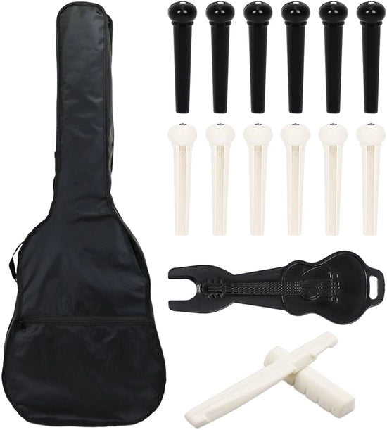 Accessori per chitarra - Borsa impermeabile - Tessuto Oxford - Nero - 102-104 cm - 1 pezzo - Custodia per chitarra