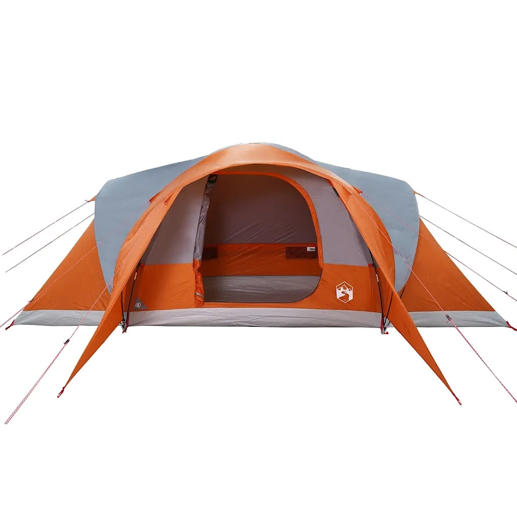 Tenda da Campeggio a Cupola 6 Persone Grigio e Arancione 4009469