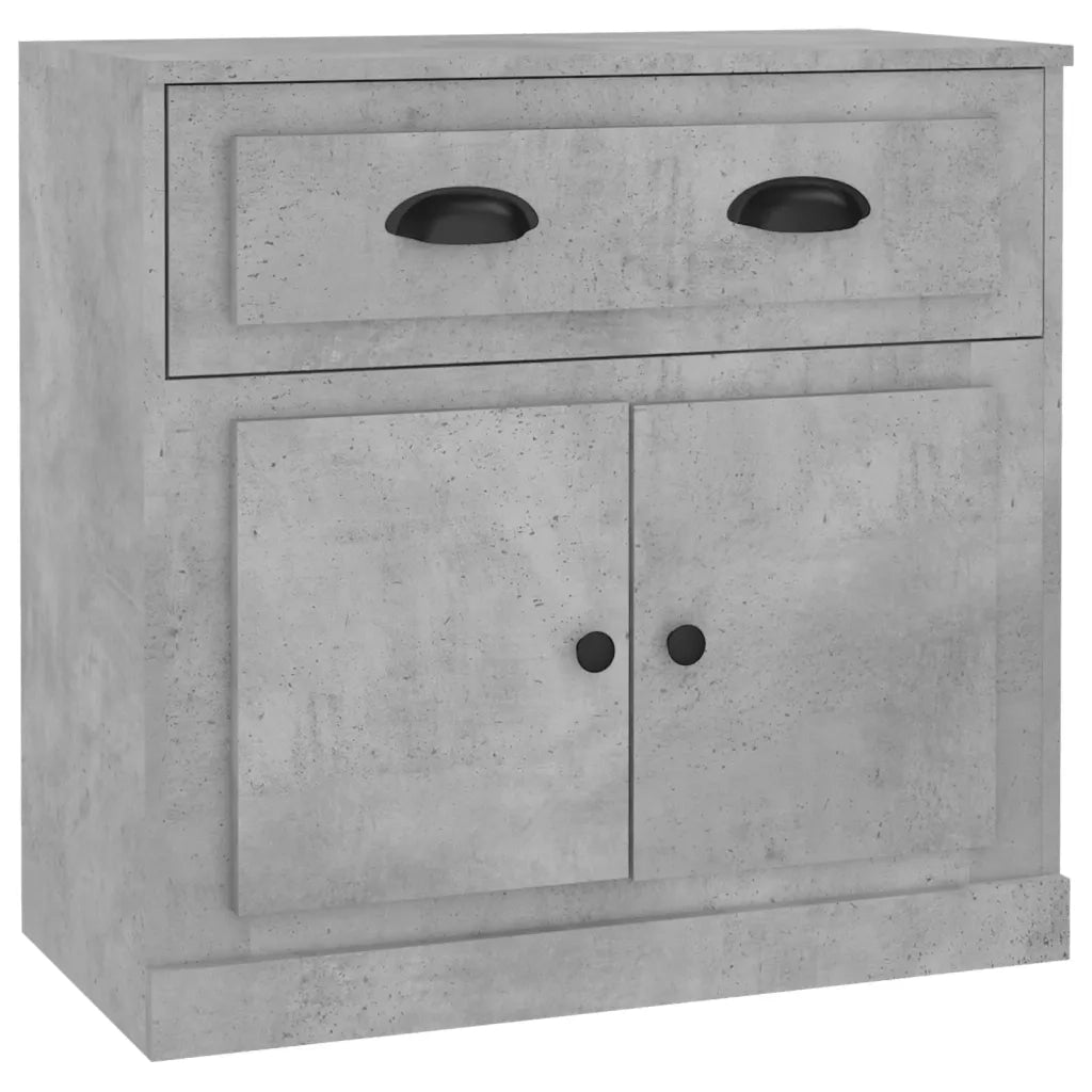 Credenza-Buffet-Armadio da cucina Grigio Cemento 70x35,5x67,5 cm in Legno Multistrato 485993