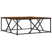 Tavolino da salotto | Tavolino da caff¨¨ | Tavolino da Soggiorno Rovere Fumo 100x100x40 cm Legno Multistrato